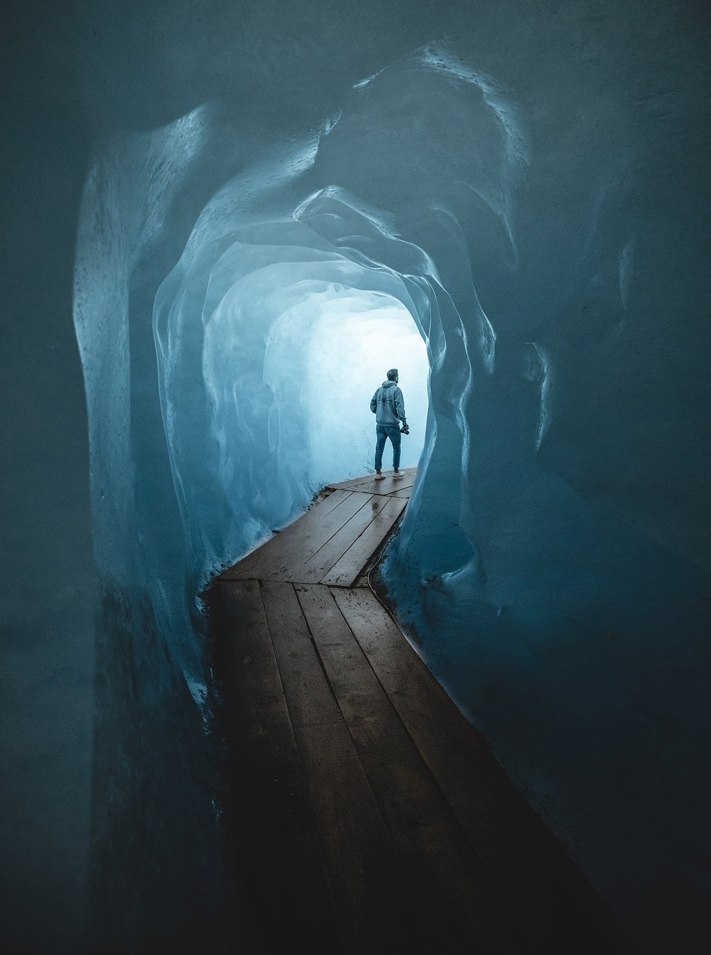 Blue Glacier Tunnel